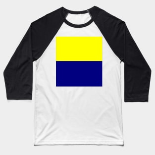 Yellow and blue blocks Baseball T-Shirt